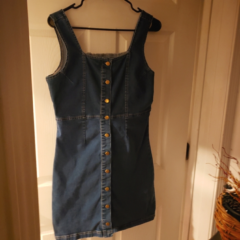 Denim Button up Dress